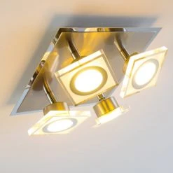 Hofstein Deckenleuchte Kolari LED Nickel-Matt, Chrom, 4-flammig -LED Leuchten Verkäufe 2022 deckenleuchte kolari h3007112 13