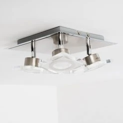Hofstein Deckenleuchte Kolari LED Nickel-Matt, Chrom, 4-flammig -LED Leuchten Verkäufe 2022 deckenleuchte kolari h3007112 17