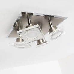 Hofstein Deckenleuchte Kolari LED Nickel-Matt, Chrom, 4-flammig -LED Leuchten Verkäufe 2022 deckenleuchte kolari h3007112 21