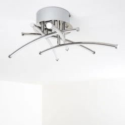 Hofstein Deckenleuchte Kortezubi LED Chrom, 1-flammig -LED Leuchten Verkäufe 2022 deckenleuchte kortezubi h3004050 15