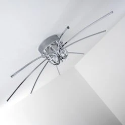 Hofstein Deckenleuchte Kukatush LED Chrom, 1-flammig -LED Leuchten Verkäufe 2022 deckenleuchte kukatush h3003688 12