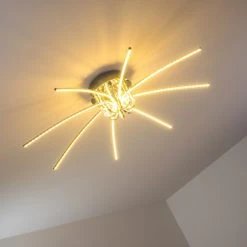 Hofstein Deckenleuchte Kukatush LED Chrom, 1-flammig -LED Leuchten Verkäufe 2022 deckenleuchte kukatush h3003688 14