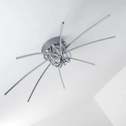 Hofstein Deckenleuchte Kukatush LED Chrom, 1-flammig -LED Leuchten Verkäufe 2022 deckenleuchte kukatush h3003688 2