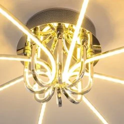 Hofstein Deckenleuchte Kukatush LED Chrom, 1-flammig -LED Leuchten Verkäufe 2022 deckenleuchte kukatush h3003688 3