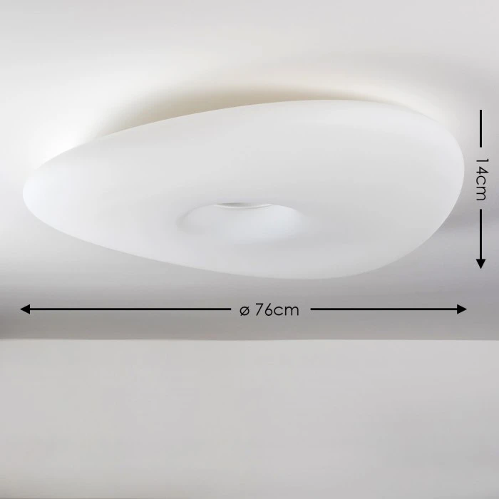 Hofstein Deckenleuchte Lima LED Weiß, 1-flammig 2 Hofstein Deckenleuchte Lima LED Weiß, 1-flammig – Bild 2