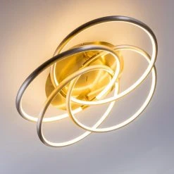 Hofstein Deckenleuchte Manning LED Nickel-Matt, 1-flammig -LED Leuchten Verkäufe 2022 deckenleuchte manning h3003893 10