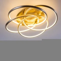 Hofstein Deckenleuchte Manning LED Nickel-Matt, 1-flammig -LED Leuchten Verkäufe 2022 deckenleuchte manning h3003893 11