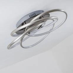 Hofstein Deckenleuchte Manning LED Nickel-Matt, 1-flammig -LED Leuchten Verkäufe 2022 deckenleuchte manning h3003893 2