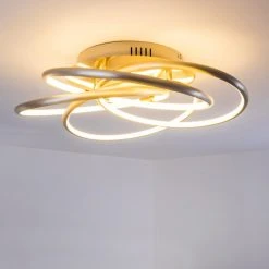 Hofstein Deckenleuchte Manning LED Nickel-Matt, 1-flammig -LED Leuchten Verkäufe 2022 deckenleuchte manning h3003893 4