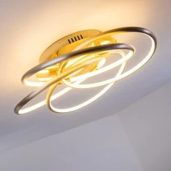 Hofstein Deckenleuchte Manning LED Nickel-Matt, 1-flammig -LED Leuchten Verkäufe 2022 deckenleuchte manning h3003893 5