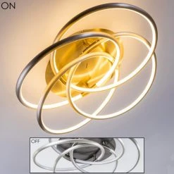 Hofstein Deckenleuchte Manning LED Nickel-Matt, 1-flammig -LED Leuchten Verkäufe 2022 deckenleuchte manning h3003893 8