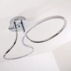 Hofstein Deckenleuchte Margie LED Chrom, 1-flammig -LED Leuchten Verkäufe 2022 deckenleuchte margie h3001240 11