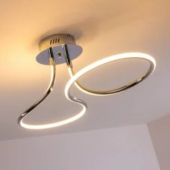 Hofstein Deckenleuchte Margie LED Chrom, 1-flammig -LED Leuchten Verkäufe 2022 deckenleuchte margie h3001240 4