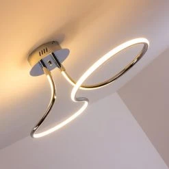 Hofstein Deckenleuchte Margie LED Chrom, 1-flammig -LED Leuchten Verkäufe 2022 deckenleuchte margie h3001240 6