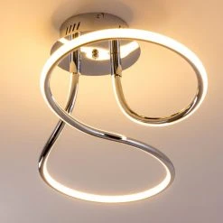 Hofstein Deckenleuchte Margie LED Chrom, 1-flammig -LED Leuchten Verkäufe 2022 deckenleuchte margie h3001240 7