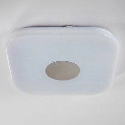 Hofstein Deckenleuchte Nutak LED Wei&szlig;, 1-flammig, Fernbedienung, Farbwechsler -LED Leuchten Verkäufe 2022 deckenleuchte nutak h3004173 16