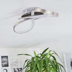 Hofstein Deckenleuchte Parson LED Nickel-Matt, 1-flammig -LED Leuchten Verkäufe 2022 deckenleuchte parson h3003794 10