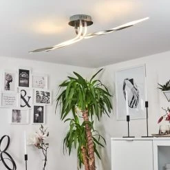 Hofstein Deckenleuchte REMO LED Nickel-Matt, 1-flammig -LED Leuchten Verkäufe 2022 deckenleuchte remo h169828 do3 6