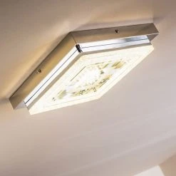 Hofstein Deckenleuchte Skrea LED Chrom, 1-flammig -LED Leuchten Verkäufe 2022 deckenleuchte skrea h3020890 do2 12