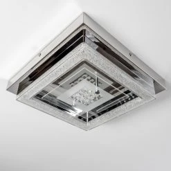 Hofstein Deckenleuchte Skrea LED Chrom, 1-flammig -LED Leuchten Verkäufe 2022 deckenleuchte skrea h3020890 do2 5