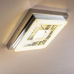 Hofstein Deckenleuchte Skrea LED Chrom, 1-flammig -LED Leuchten Verkäufe 2022 deckenleuchte skrea h3020890 do2 9