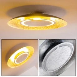 Hofstein Deckenleuchte Slatten LED Silber, 1-flammig