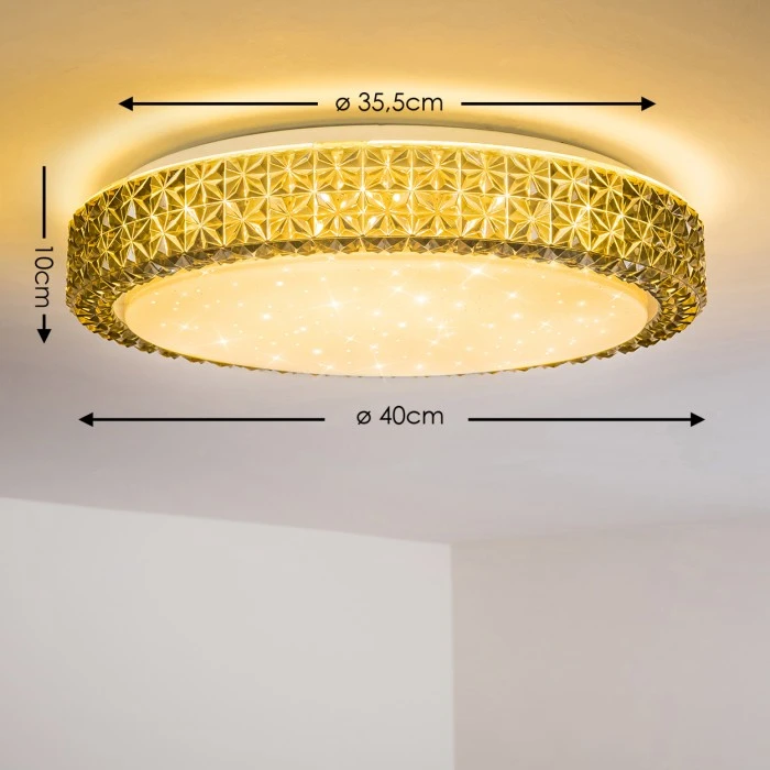 Hofstein Deckenleuchte Soppero LED Anthrazit, 1-flammig 2 Hofstein Deckenleuchte Soppero LED Anthrazit, 1-flammig – Bild 2