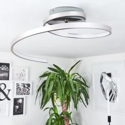 Hofstein Deckenleuchte Sorrent LED Nickel-Matt, 1-flammig -LED Leuchten Verkäufe 2022 deckenleuchte sorrent h168524 11