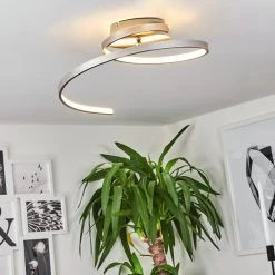 Hofstein Deckenleuchte Sorrent LED Nickel-Matt, 1-flammig -LED Leuchten Verkäufe 2022 deckenleuchte sorrent h168524 12