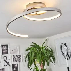 Hofstein Deckenleuchte Sorrent LED Nickel-Matt, 1-flammig -LED Leuchten Verkäufe 2022 deckenleuchte sorrent h168524 8