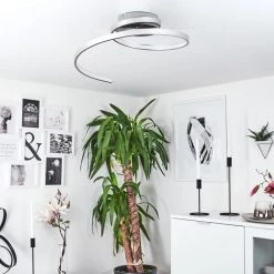 Hofstein Deckenleuchte Sorrent LED Nickel-Matt, 1-flammig -LED Leuchten Verkäufe 2022 deckenleuchte sorrent h168524 9