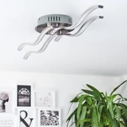 Hofstein Deckenleuchte Tarent LED Stahl geb&uuml;rstet, 1-flammig -LED Leuchten Verkäufe 2022 deckenleuchte tarent h168548 11