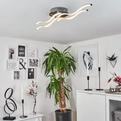 Hofstein Deckenleuchte Tarent LED Stahl geb&uuml;rstet, 1-flammig -LED Leuchten Verkäufe 2022 deckenleuchte tarent h168548 6