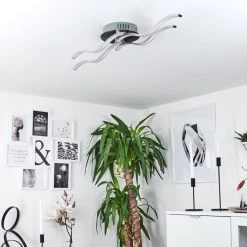 Hofstein Deckenleuchte Tarent LED Stahl geb&uuml;rstet, 1-flammig -LED Leuchten Verkäufe 2022 deckenleuchte tarent h168548 9