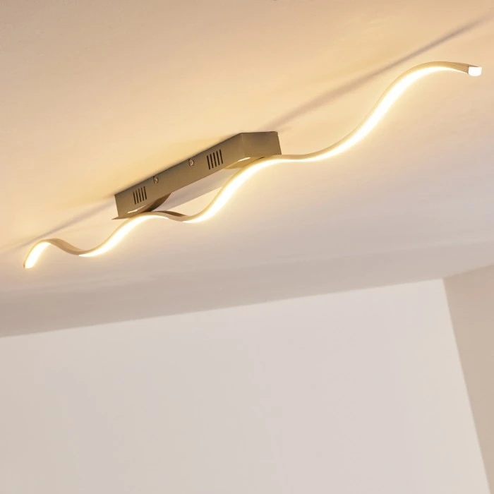 Hofstein Deckenleuchte Tropea LED Stahl gebürstet, 1-flammig 3 Hofstein Deckenleuchte Tropea LED Stahl gebürstet, 1-flammig – Bild 3