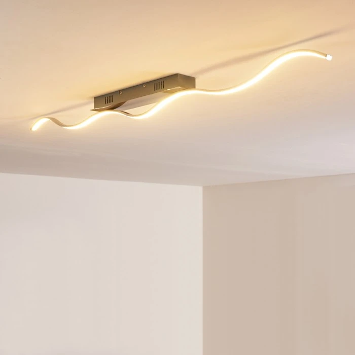 Hofstein Deckenleuchte Tropea LED Stahl gebürstet, 1-flammig 5 Hofstein Deckenleuchte Tropea LED Stahl gebürstet, 1-flammig – Bild 5