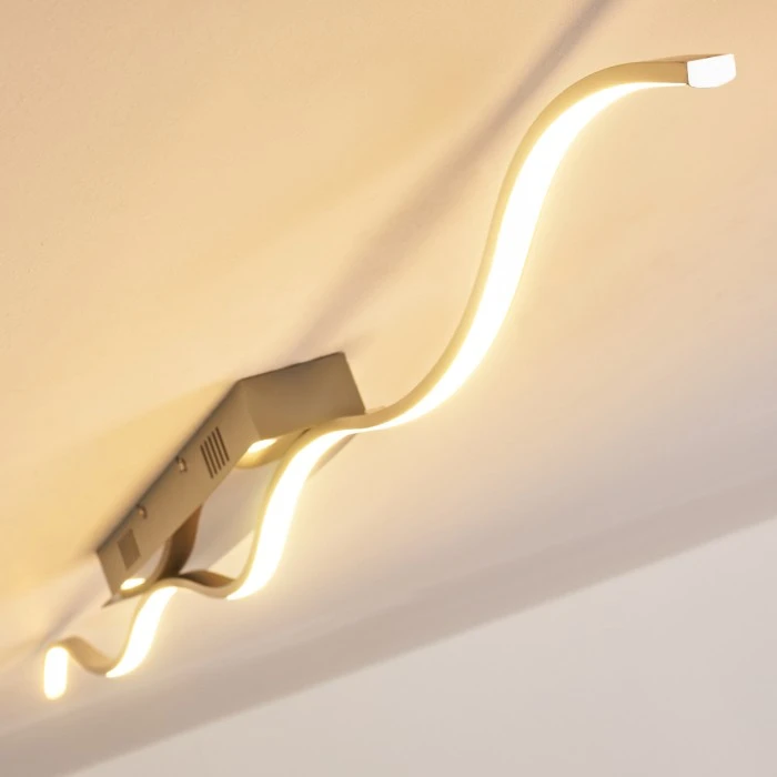 Hofstein Deckenleuchte Tropea LED Stahl gebürstet, 1-flammig 7 Hofstein Deckenleuchte Tropea LED Stahl gebürstet, 1-flammig – Bild 7