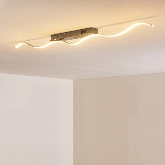 Hofstein Deckenleuchte Tropea LED Stahl gebürstet, 1-flammig 9 Hofstein Deckenleuchte Tropea LED Stahl gebürstet, 1-flammig – Bild 9