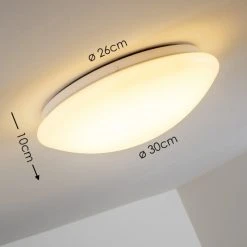 Hofstein Deckenleuchte Zoar LED Wei&szlig;, 1-flammig, Fernbedienung, Farbwechsler -LED Leuchten Verkäufe 2022 deckenleuchte zoar h3004197 2