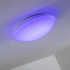 Hofstein Deckenleuchte Zoar LED Wei&szlig;, 1-flammig, Fernbedienung, Farbwechsler -LED Leuchten Verkäufe 2022 deckenleuchte zoar h3004197 4