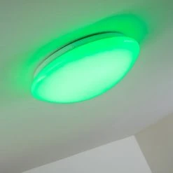 Hofstein Deckenleuchte Zoar LED Wei&szlig;, 1-flammig, Fernbedienung, Farbwechsler -LED Leuchten Verkäufe 2022 deckenleuchte zoar h3004197 6