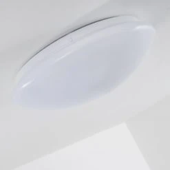 Hofstein Deckenleuchte Zoar LED Wei&szlig;, 1-flammig, Fernbedienung, Farbwechsler -LED Leuchten Verkäufe 2022 deckenleuchte zoar h3004197 8