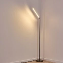 Hofstein Deje Stehleuchte LED Nickel-Matt, 1-flammig -LED Leuchten Verkäufe 2022 deje stehleuchte h3306772 13