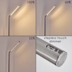 Hofstein Deje Stehleuchte LED Nickel-Matt, 1-flammig -LED Leuchten Verkäufe 2022 deje stehleuchte h3306772 6