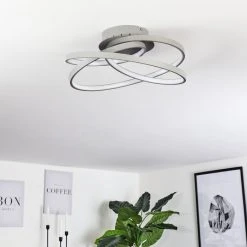 Hofstein Demaine Deckenleuchte LED Grau, 1-flammig -LED Leuchten Verkäufe 2022 demaine deckenleuchte h3456613 11