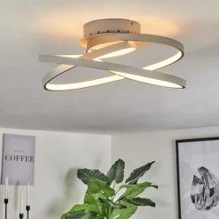 Hofstein Demaine Deckenleuchte LED Grau, 1-flammig -LED Leuchten Verkäufe 2022 demaine deckenleuchte h3456613 6