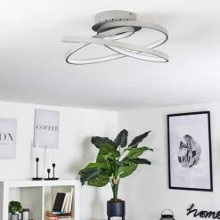 Hofstein Demaine Deckenleuchte LED Grau, 1-flammig -LED Leuchten Verkäufe 2022 demaine deckenleuchte h3456613 9