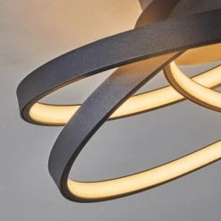 Hofstein Demaine Deckenleuchte LED Schwarz, 1-flammig -LED Leuchten Verkäufe 2022 demaine deckenleuchte h3459263 5