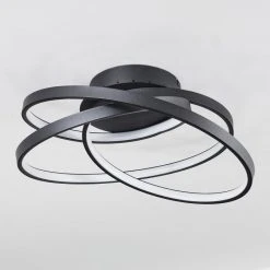 Hofstein Demaine Deckenleuchte LED Schwarz, 1-flammig -LED Leuchten Verkäufe 2022 demaine deckenleuchte h3459263 7