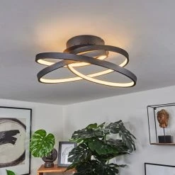 Hofstein Demaine Deckenleuchte LED Schwarz, 1-flammig -LED Leuchten Verkäufe 2022 demaine deckenleuchte h3459263 8